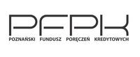 Logotyp PFPK z napisem &bdquo;Polskie Fundusze Poręczeń Kredytowych&rdquo;.