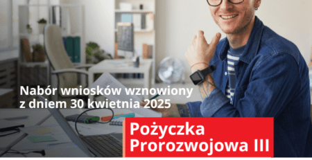 Pożyczka Prorozwojowa III nabór wniosków wznowiony