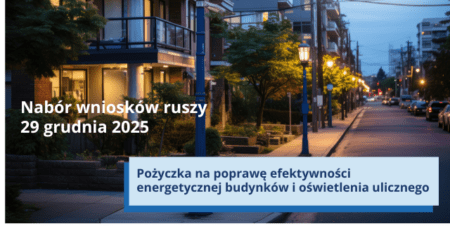 Pożyczki na poprawę efektywności energetycznej budynków i oświetlenia ulicznego