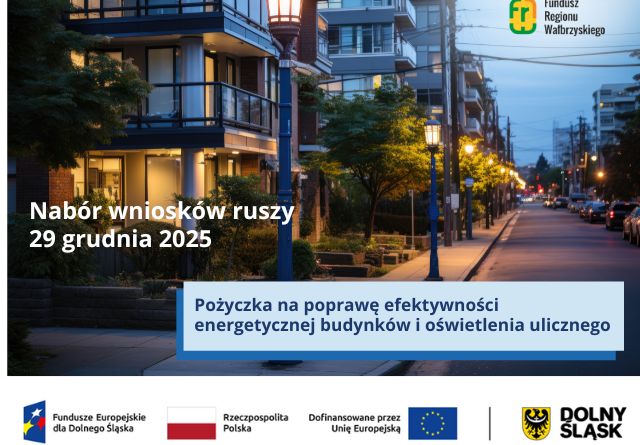 Pożyczki na poprawę efektywności energetycznej budynków i oświetlenia ulicznego