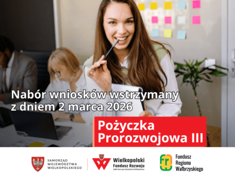 Pożyczka Prorozwojowa III nabór wniosków wstrzymany