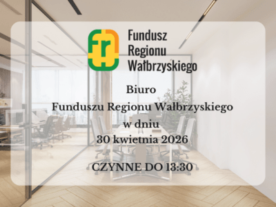 Organizacja biura w dniu 30 kwietnia 2026