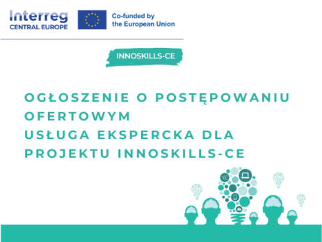 Ogłoszenie o postępowaniu ofertowym – usługa ekspercka dla projektu INNOSKILLS-CE